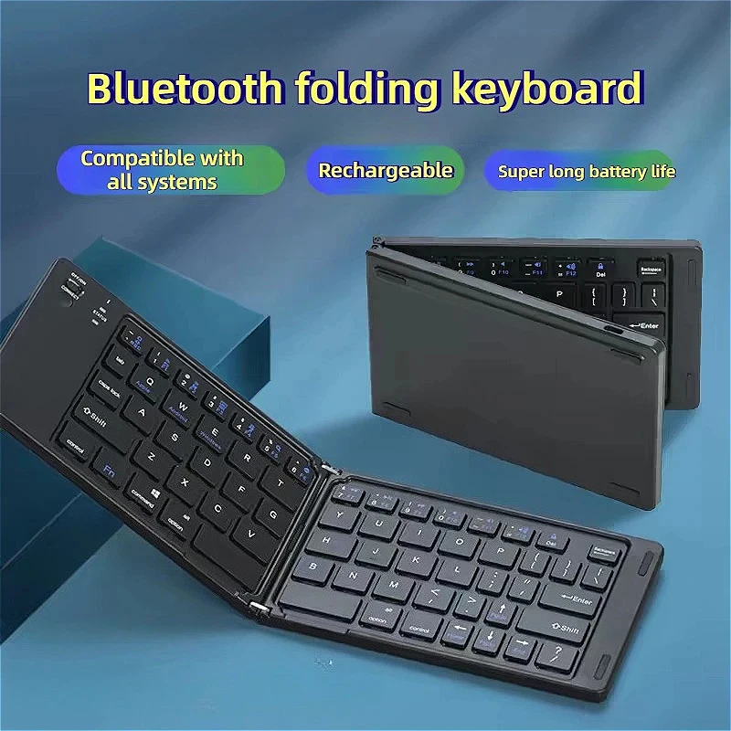 Mini Foldable Wireless Keyboard Slim Portable Bluetoo thRechargeable Folding Keyboard for Xiaomi IOS Android Windows
Mini Foldable Wireless Keyboard Slim Portable Bluetoo thRechargeable Folding Keyboard for Xiaomi IOS Android Windows