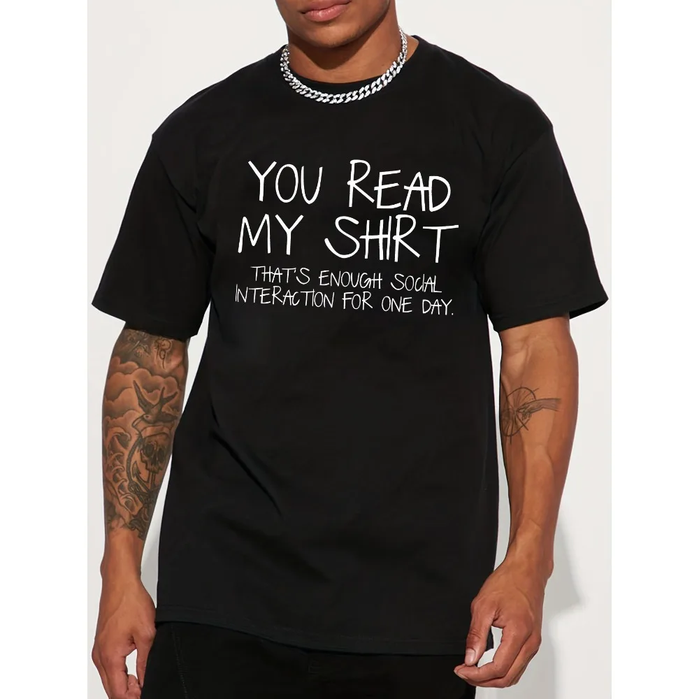 A Short-Sleeve T-Shirt Featuring Social Humor Slogans, American Streetwear Design, Graffiti Letters, Suitable for Both Men And Women, Perfect for Couples in High Street Fashion
A Short-Sleeve T-Shirt Featuring Social Humor Slogans, American Streetwear Design, Graffiti Letters, Suitable for Both Men And Women, Perfect for Couples in High Street Fashion