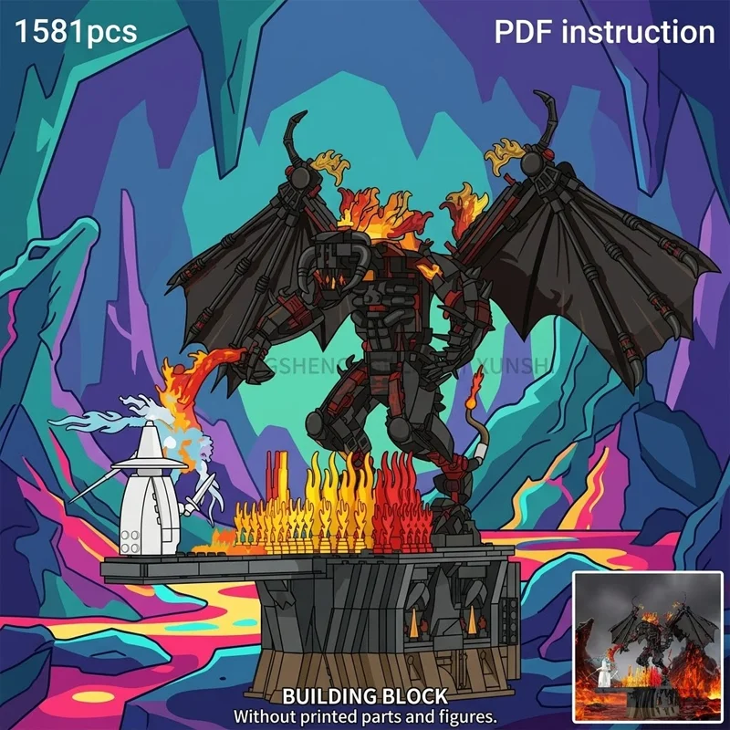 MOC Architecture Landscape Expansion Kit For Rings Fiery Cavern Battle Abyss Bridge Diorama Building Blocks Adult Collector Toy
MOC Architecture Landscape Expansion Kit For Rings Fiery Cavern Battle Abyss Bridge Diorama Building Blocks Adult Collector Toy