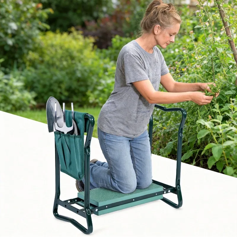 Hot Sale 2-in-1 Folding Garden Kneeling Stool with Tool Kit Sponge Non-Slip Outdoor Seat for Yard Lawns Gardening Hardware Tools
Hot Sale 2-in-1 Folding Garden Kneeling Stool with Tool Kit Sponge Non-Slip Outdoor Seat for Yard Lawns Gardening Hardware Tools