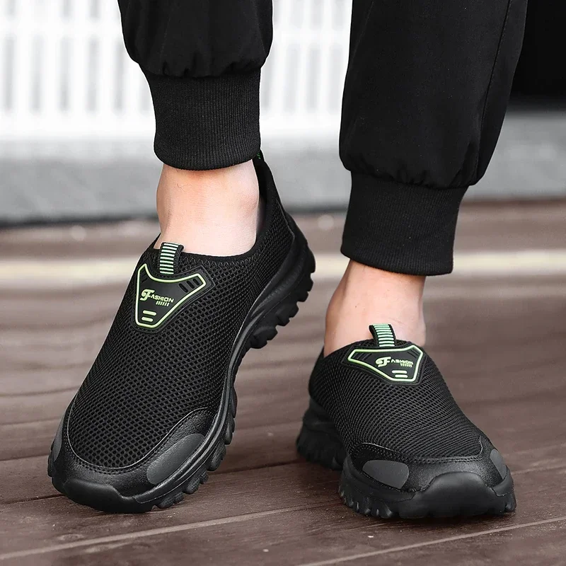 Black Sneakers Slip in Easy To Wear Mesh Designer Elegant Flat Mesh Summer Men's Sports Shoes Outdoor Walking Leisure Loafers
Black Sneakers Slip in Easy To Wear Mesh Designer Elegant Flat Mesh Summer Men's Sports Shoes Outdoor Walking Leisure Loafers