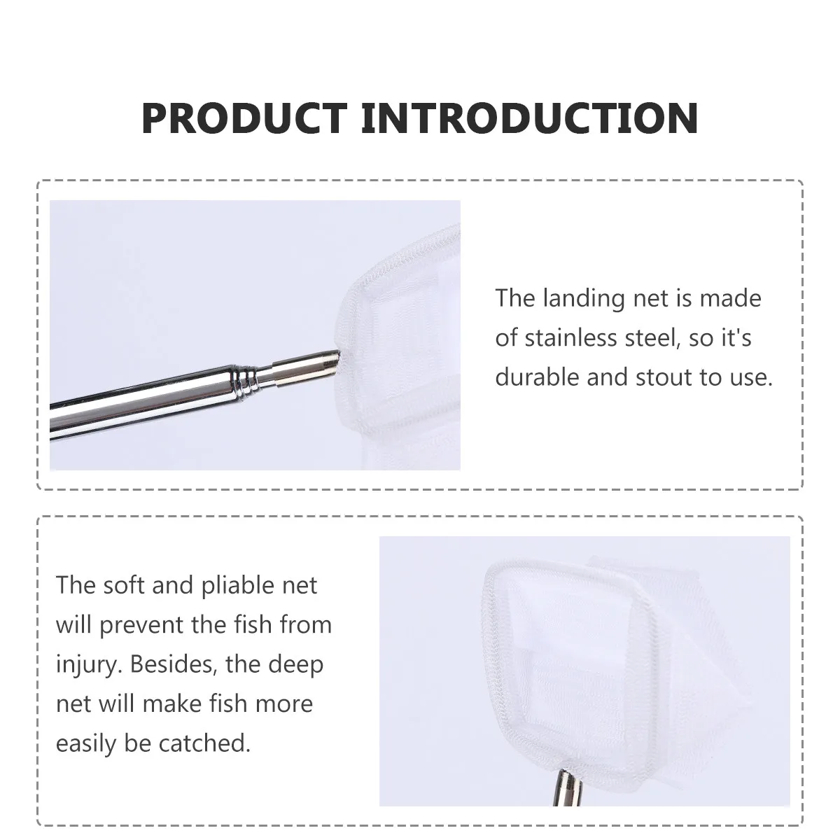 Telescopic Fishing Landing Net Stainless Steel Handle Unbreakable Deep Pliable Mesh for Fish Shrimp Aquarium Cleaning 3D Square
Telescopic Fishing Landing Net Stainless Steel Handle Unbreakable Deep Pliable Mesh for Fish Shrimp Aquarium Cleaning 3D Square