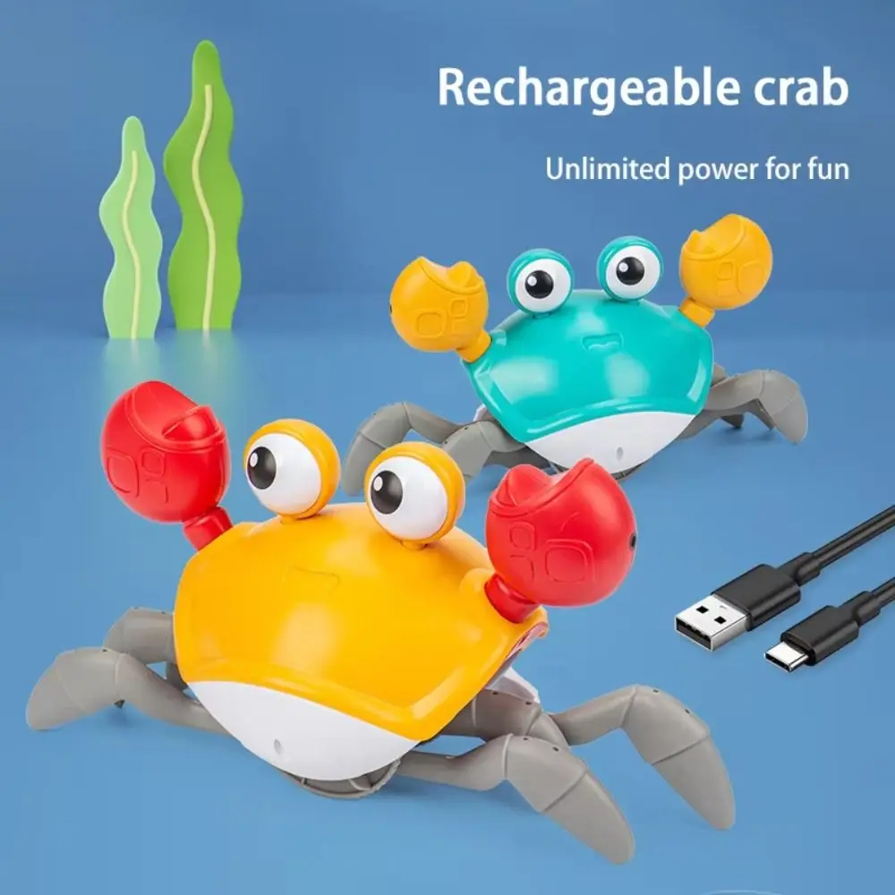 Light&Music Dancing Crab Automatic Sensing Flat Ground Escape Electric Dancing Crab Simulation Catch Up Crab Interactive
Light&Music Dancing Crab Automatic Sensing Flat Ground Escape Electric Dancing Crab Simulation Catch Up Crab Interactive