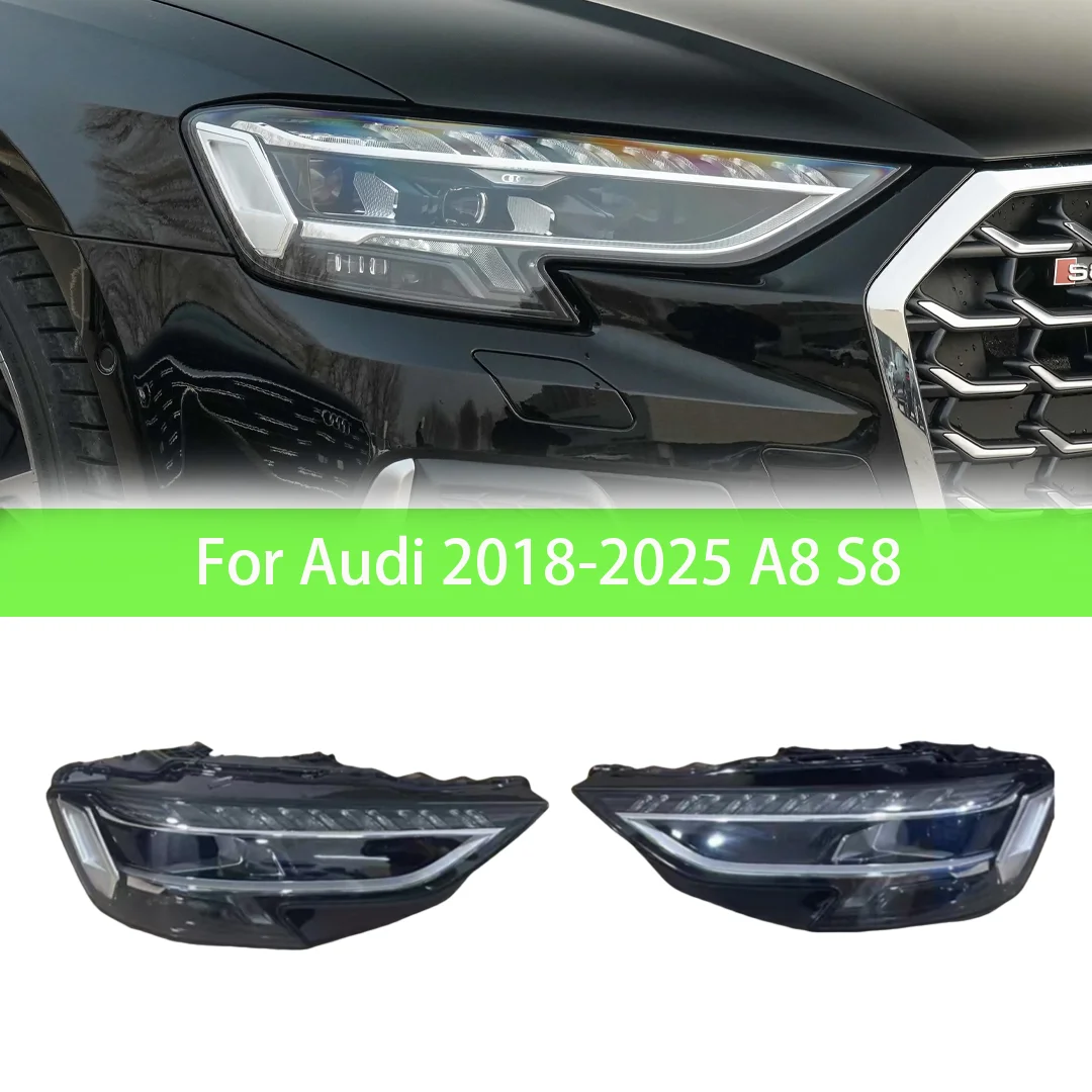 Для Audi 2018-2025 A8 S8 обновленная новая высококачественная цифровая матричная водяная динамическая фара в сборе 
Для Audi 2018-2025 A8 S8 обновленная новая высококачественная цифровая матричная водяная динамическая фара в сборе