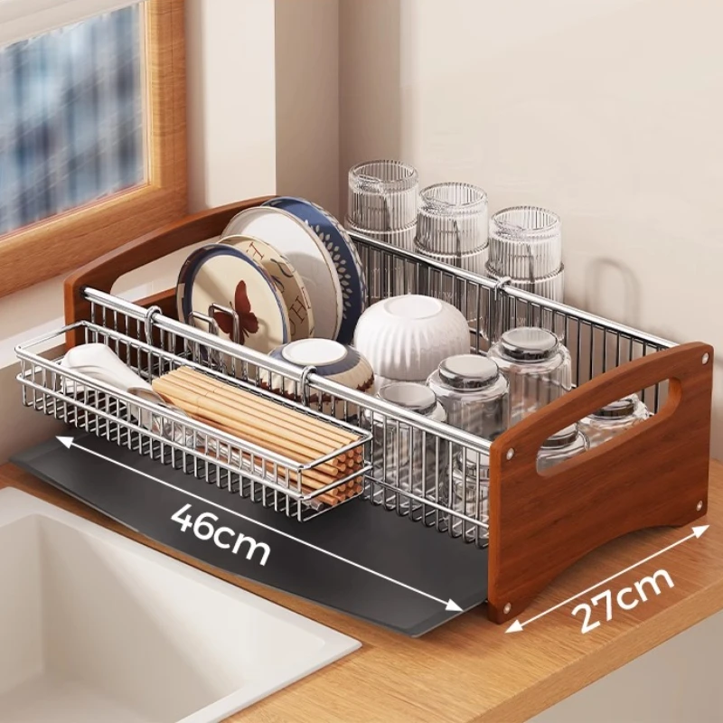 304 Stainless Steel Kitchen Sink Dish Rack Multi-Section Utensil Drainer Chopstick Holder Anti-Rust Oxidation-Proof Organizer
304 Stainless Steel Kitchen Sink Dish Rack Multi-Section Utensil Drainer Chopstick Holder Anti-Rust Oxidation-Proof Organizer