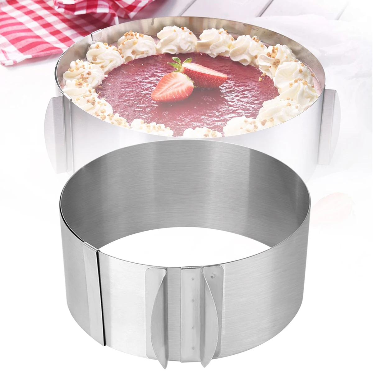 1pc NEW Stainless Steel Telescopic Mousse Ring Circle Mold Rustproof Mousse Cake Ring for Easy Release Baking Ring Tools
1pc NEW Stainless Steel Telescopic Mousse Ring Circle Mold Rustproof Mousse Cake Ring for Easy Release Baking Ring Tools