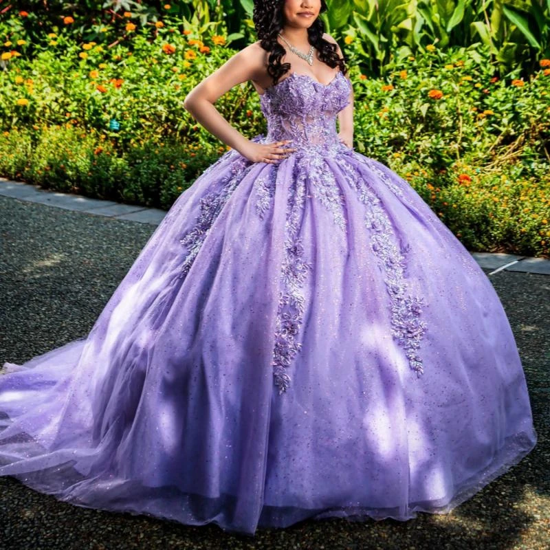 Lavender Shiny Off Shoulder Quinceanera Dresses Applique Lace Beading Tull Corset Party Birthday Sweet 16 Dress Vestidos 15 De
Lavender Shiny Off Shoulder Quinceanera Dresses Applique Lace Beading Tull Corset Party Birthday Sweet 16 Dress Vestidos 15 De