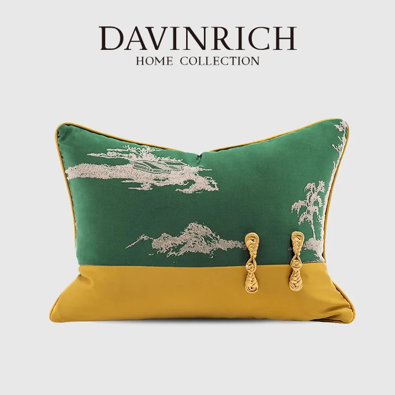 DAVINRICH Chinoiserie Ретро Зеленый Золотой Павильон Поясничная Наволочка Snazzy Домашняя Декоративная Наволочка 30x42 см Для Дивана Постельные Принадлежности
DAVINRICH Chinoiserie Ретро Зеленый Золотой Павильон Поясничная Наволочка Snazzy Домашняя Декоративная Наволочка 30x42 см Для Дивана Постельные Принадлежности