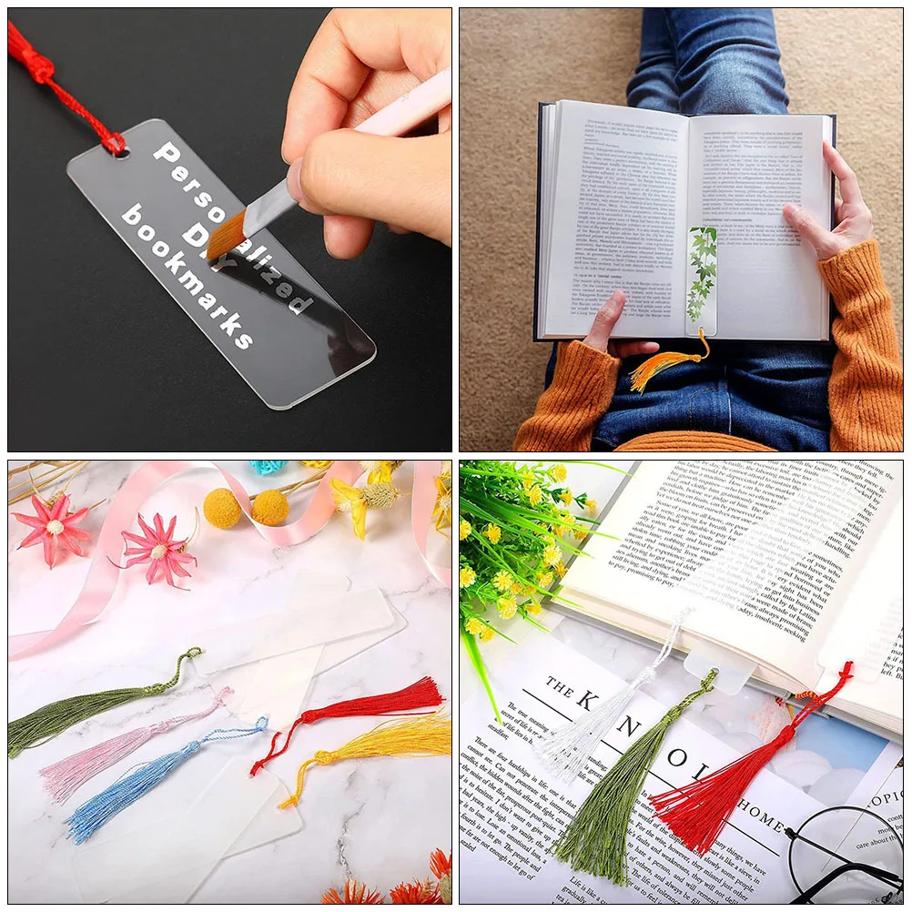 15Sets DIY Acrylic Bookmarks Unfinished Blank Cards Tassels Reading Markers Gift for School Graduation Party DIY Bookmark 
15Sets DIY Acrylic Bookmarks Unfinished Blank Cards Tassels Reading Markers Gift for School Graduation Party DIY Bookmark