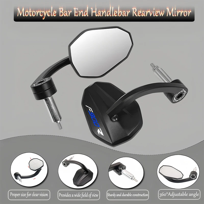 Fit For F900R F900XR F 900 R XR 2019-2023 2024 Motorcycle aluminum alloy Bar End Mirror 7/8" 22mm Handlebar Rearview Mirror
Fit For F900R F900XR F 900 R XR 2019-2023 2024 Motorcycle aluminum alloy Bar End Mirror 7/8" 22mm Handlebar Rearview Mirror