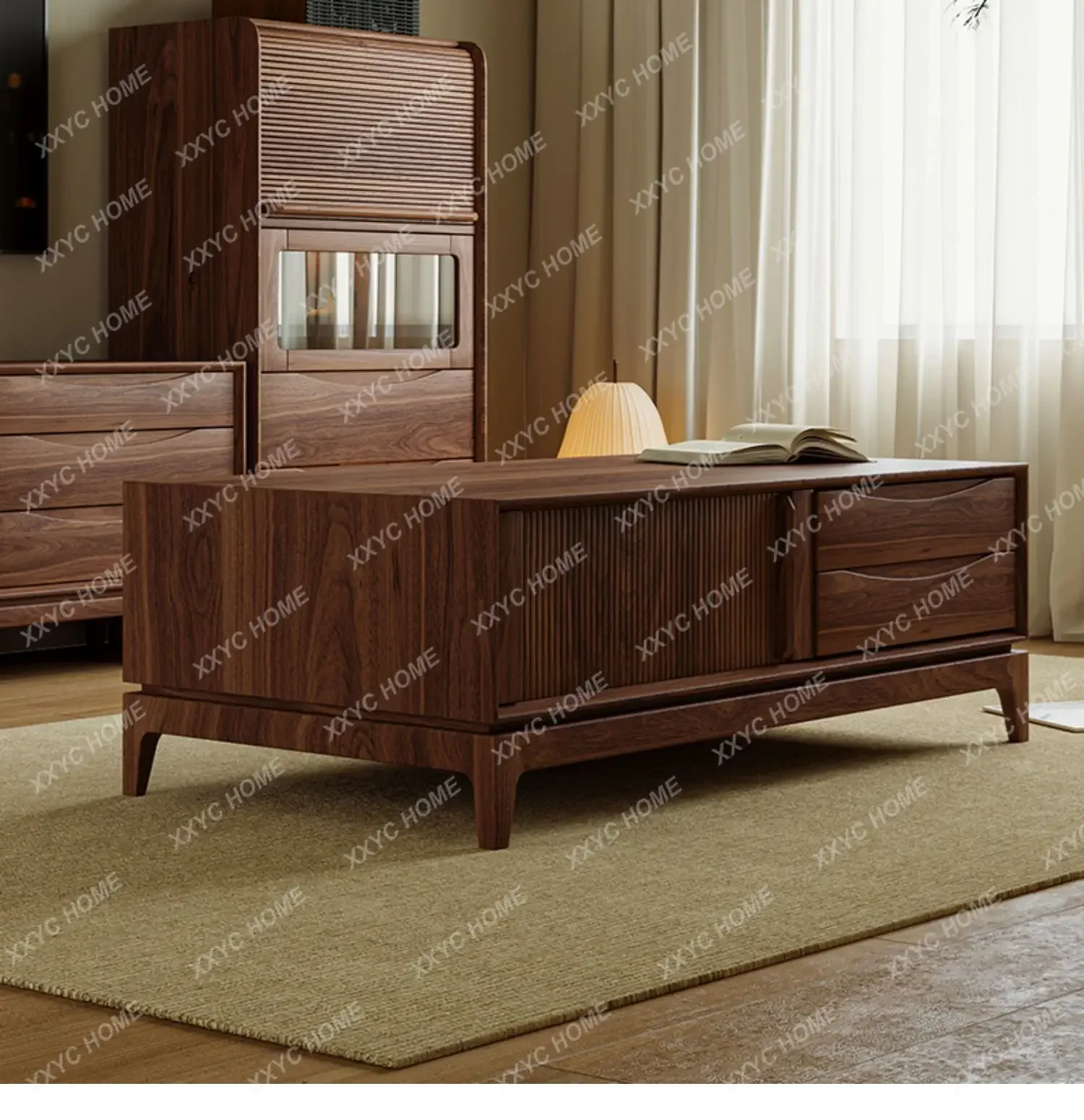 black walnut antique tea simple solid wood living room coffee table
black walnut antique tea simple solid wood living room coffee table