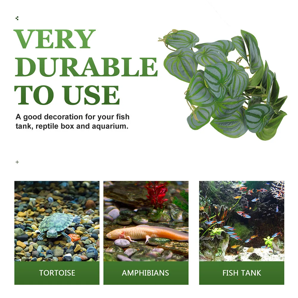 Hanging Leaf Ornament Artificial Reptile Plant Pendant Green Lifelike Tank Hideout Climbing Decor Terrarium Supplies
Hanging Leaf Ornament Artificial Reptile Plant Pendant Green Lifelike Tank Hideout Climbing Decor Terrarium Supplies