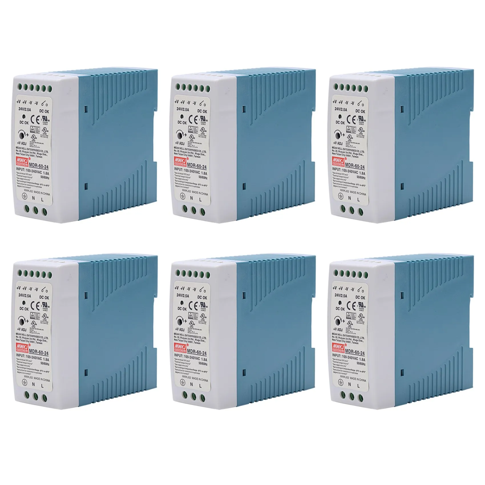 VELIF-6X MDR-60 24V 60W Din Rail Power Supply Ac-Dc Driver Voltage Regulator Power Suply 110V 220V
VELIF-6X MDR-60 24V 60W Din Rail Power Supply Ac-Dc Driver Voltage Regulator Power Suply 110V 220V