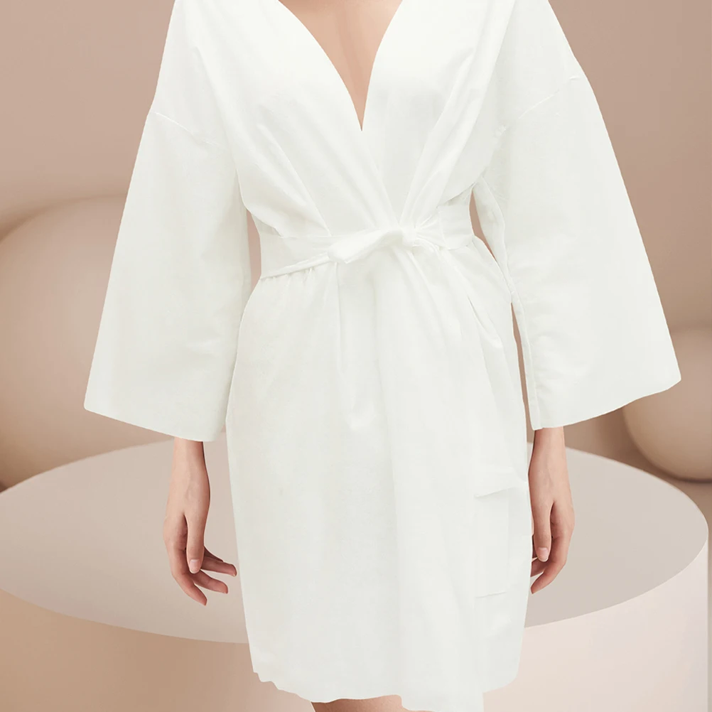6 pcs Bathrobe Disposable Towel Wraps Cotton Spa Dress Travel Robes Sauna Steam Gown Salon Hotel Wear Lightweight Comfortable
6 pcs Bathrobe Disposable Towel Wraps Cotton Spa Dress Travel Robes Sauna Steam Gown Salon Hotel Wear Lightweight Comfortable