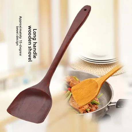 Wooden shovel kitchen long handle household kitchen utensils spatula non-stick pan cooking shovel natural original
Wooden shovel kitchen long handle household kitchen utensils spatula non-stick pan cooking shovel natural original