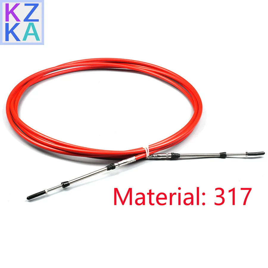 Marine Throttle Control Cable 701-48320-50 15FT 701-48320-80 17FT 701-48350-30 24FT For Yamaha Outboard Motor Material: 317
Marine Throttle Control Cable 701-48320-50 15FT 701-48320-80 17FT 701-48350-30 24FT For Yamaha Outboard Motor Material: 317