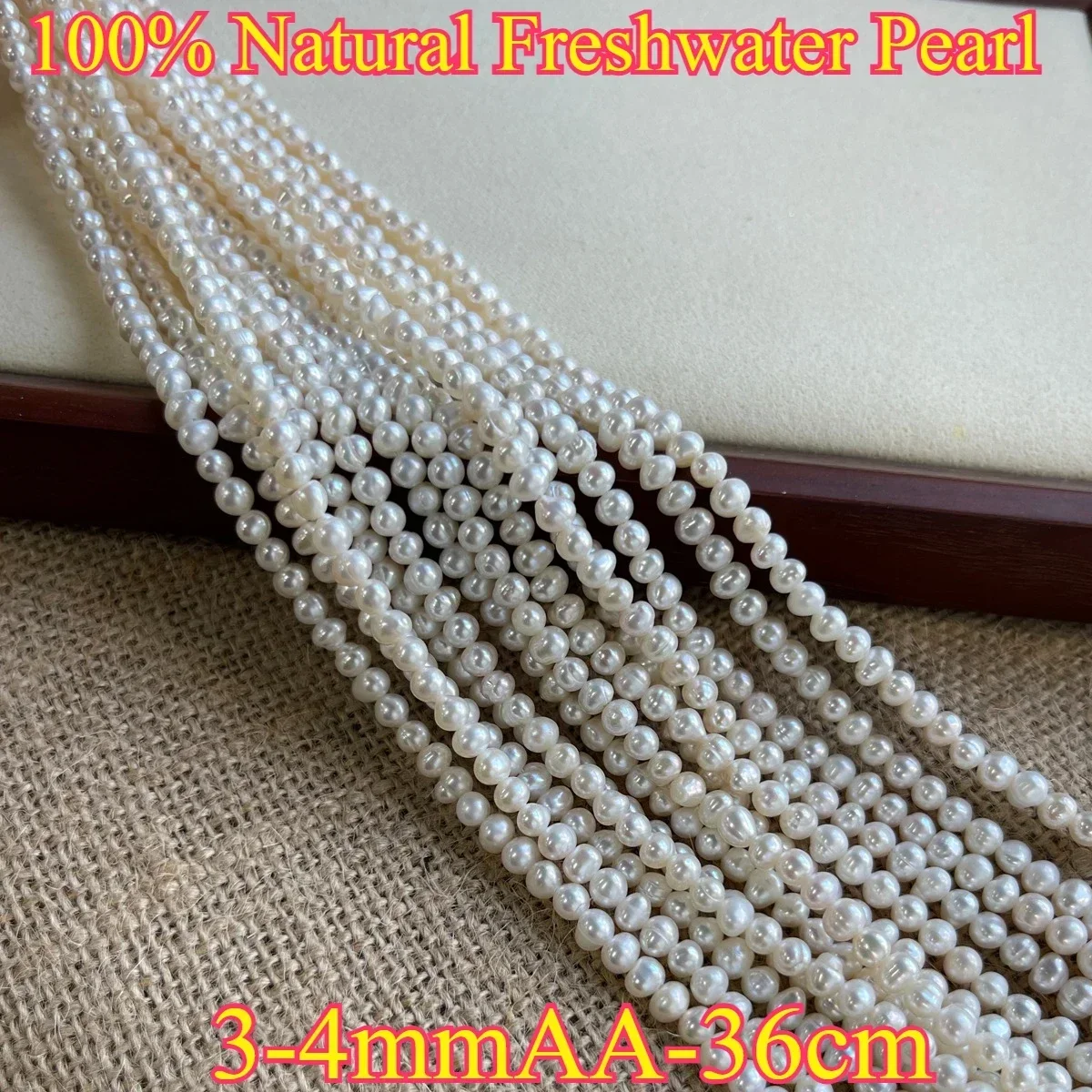 3-4mm Factory Wholesale Natural Freshwater Small Near Round White Pearl Spacer Bead Jewelry Make DIY Necklace Bracelet Women
3-4mm Factory Wholesale Natural Freshwater Small Near Round White Pearl Spacer Bead Jewelry Make DIY Necklace Bracelet Women