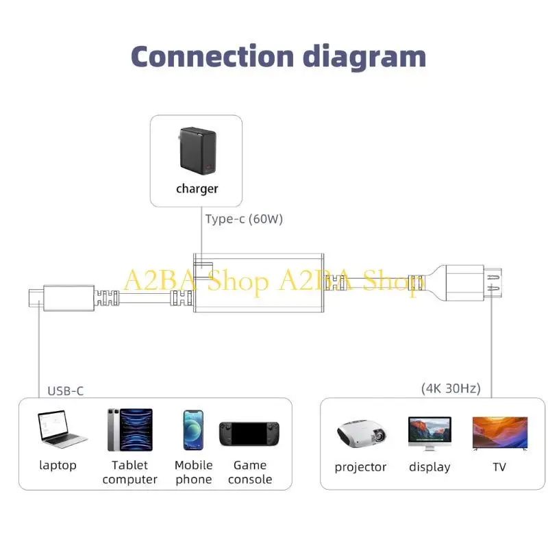 A2BA USB C to Hdmis Adapter 4K60Hz Video Audios Syncing with PD60W Charging For Work Travel Offices Homes Presentation
A2BA USB C to Hdmis Adapter 4K60Hz Video Audios Syncing with PD60W Charging For Work Travel Offices Homes Presentation