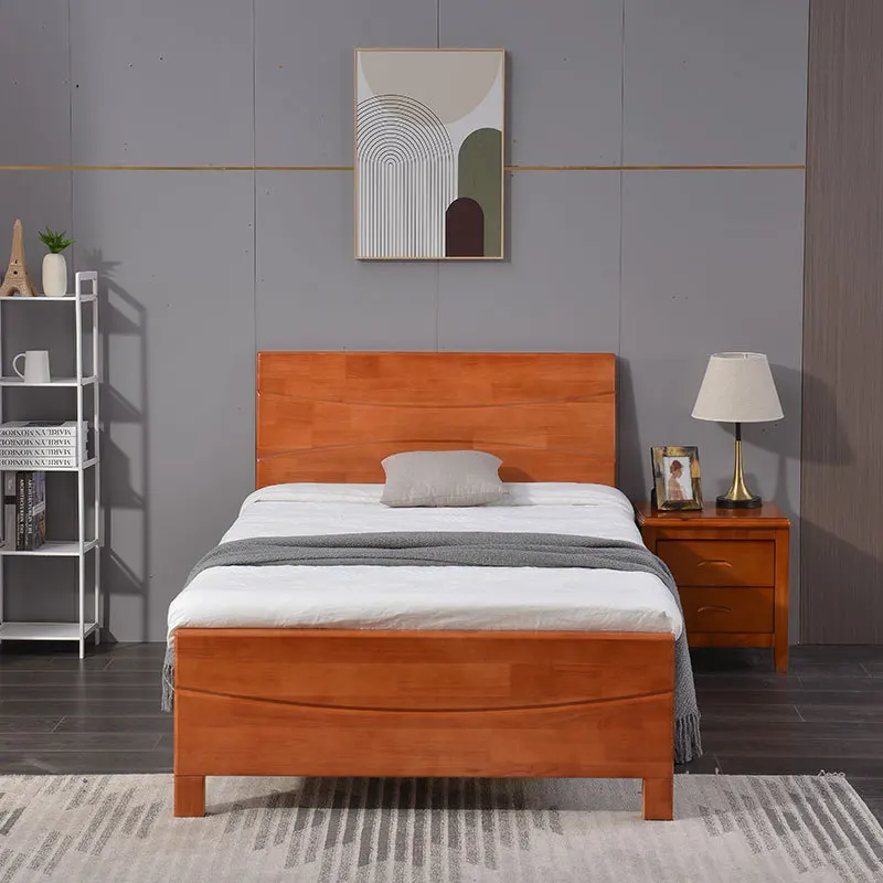 Modern simple oak bed frame 1.2/1 queen or single bed, suitable for apartments in schools or construction sites
Modern simple oak bed frame 1.2/1 queen or single bed, suitable for apartments in schools or construction sites