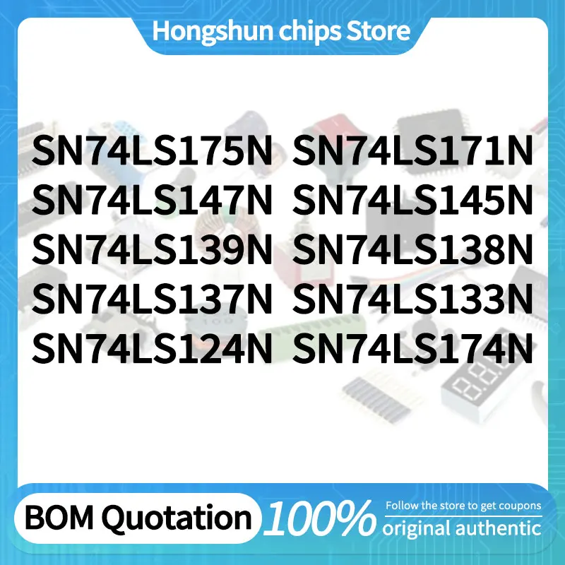 SN74LS133N SN74LS137N SN74LS138N SN74LS139N SN74LS145N SN74LS147N SN74LS171N SN74LS174N SN74LS175N SN74LS124N Spot goods
SN74LS133N SN74LS137N SN74LS138N SN74LS139N SN74LS145N SN74LS147N SN74LS171N SN74LS174N SN74LS175N SN74LS124N Spot goods