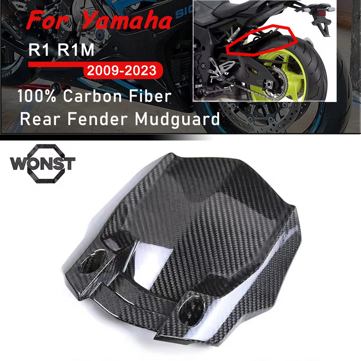 Motorcycle Carbon Fiber Modified Parts Rear Fender Hugger Mudguard For Yamaha R1 R1M 2009-2022 2023 MT10 FZ10 2016- 2022 2023
Motorcycle Carbon Fiber Modified Parts Rear Fender Hugger Mudguard For Yamaha R1 R1M 2009-2022 2023 MT10 FZ10 2016- 2022 2023