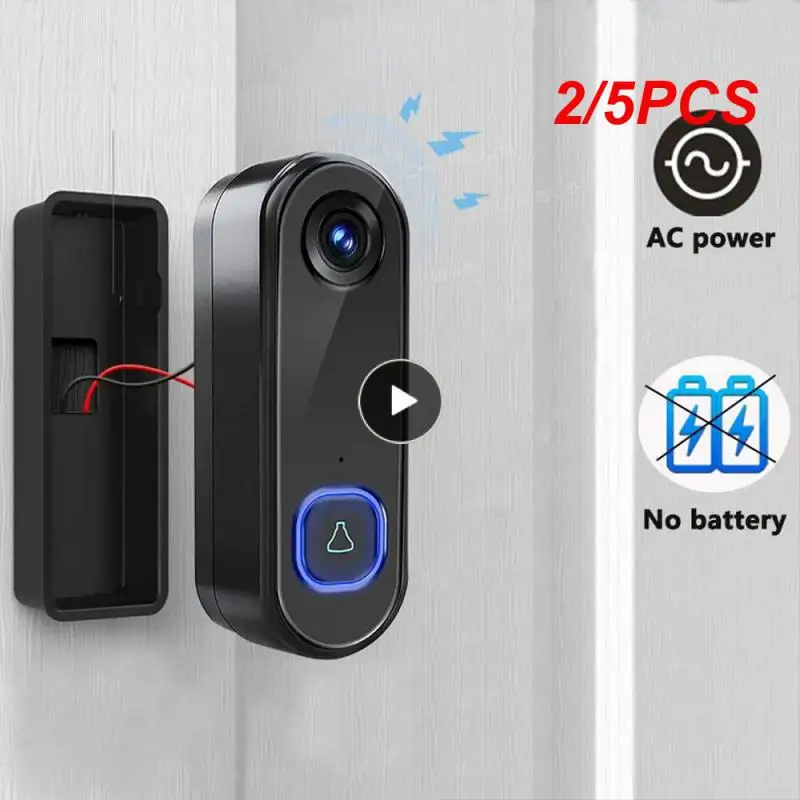2/5PCS Tuya Wifi Easy Installation Remote Access Secure Convenient Smart Night Vision Doorbell Camera Smart Doorbell With App
2/5PCS Tuya Wifi Easy Installation Remote Access Secure Convenient Smart Night Vision Doorbell Camera Smart Doorbell With App