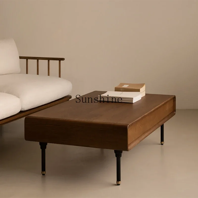 Medieval style living room solid wood coffee table modern simple storage tea table
Medieval style living room solid wood coffee table modern simple storage tea table