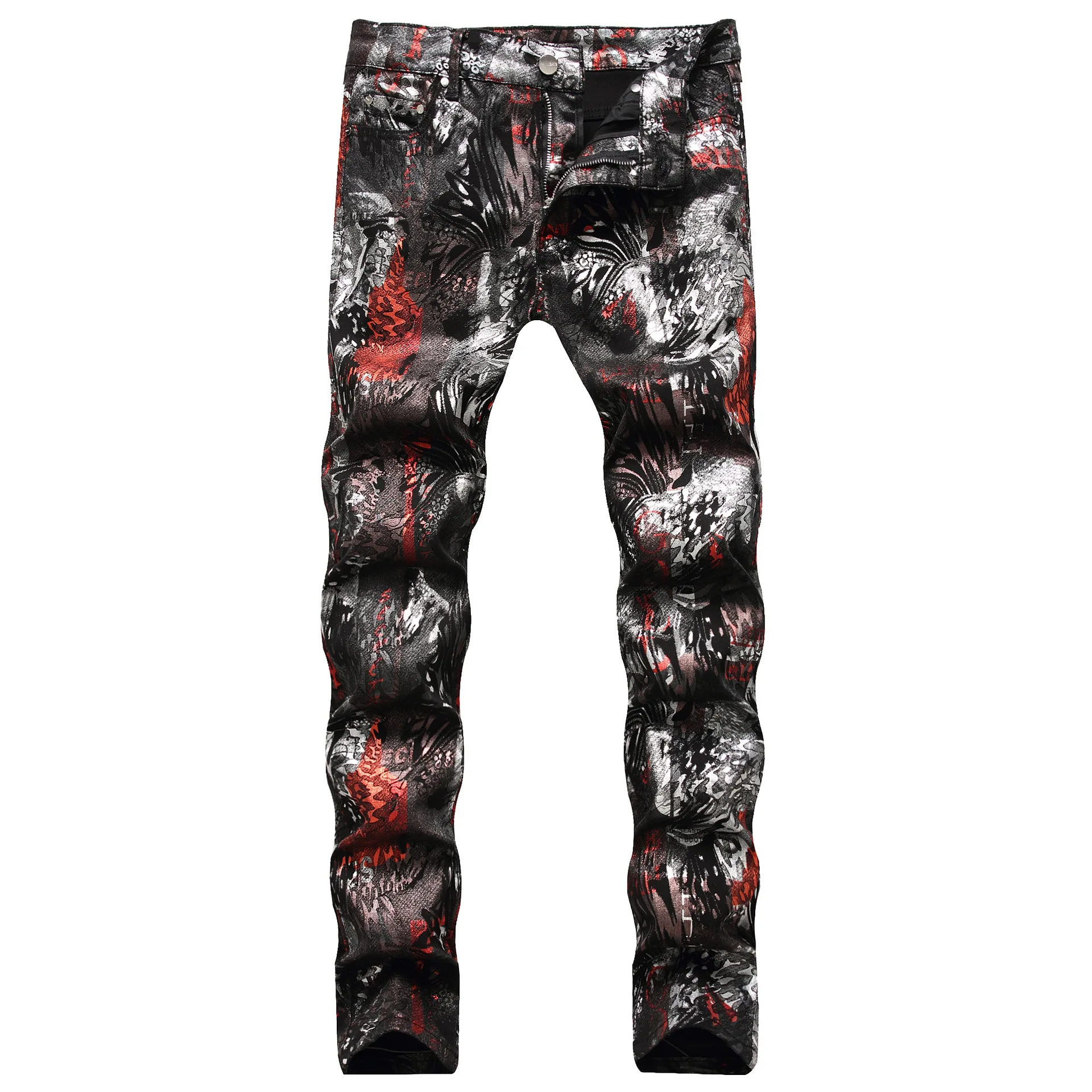 2021Fashion PU Jeans Men's Leopard Pattern Painted Print Slim Long PantsStretch Graffiti Punk Rock Streetwear Hip Hop
2021Fashion PU Jeans Men's Leopard Pattern Painted Print Slim Long PantsStretch Graffiti Punk Rock Streetwear Hip Hop