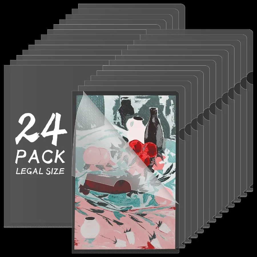 24 Packs Legal Size Clear Project Pocket Sleeves 9x14.5LType Plastic Folders Project Poly Document Sleeves Project Jacket Sleev
24 Packs Legal Size Clear Project Pocket Sleeves 9x14.5LType Plastic Folders Project Poly Document Sleeves Project Jacket Sleev