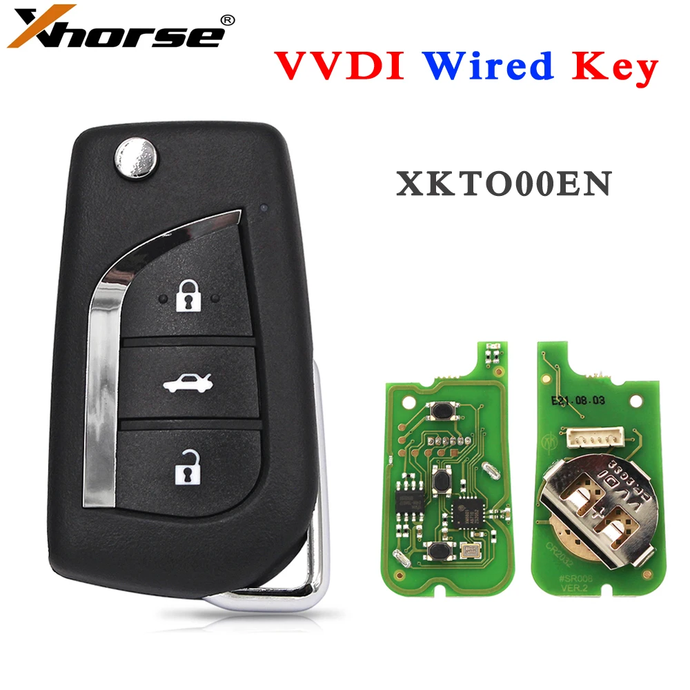 Xhorse VVDI Universal Wire Remote XKTO00EN XK Series Car Key for VVDI2 / VVDI Mini / Key Tool Max for Toyota Style
Xhorse VVDI Universal Wire Remote XKTO00EN XK Series Car Key for VVDI2 / VVDI Mini / Key Tool Max for Toyota Style