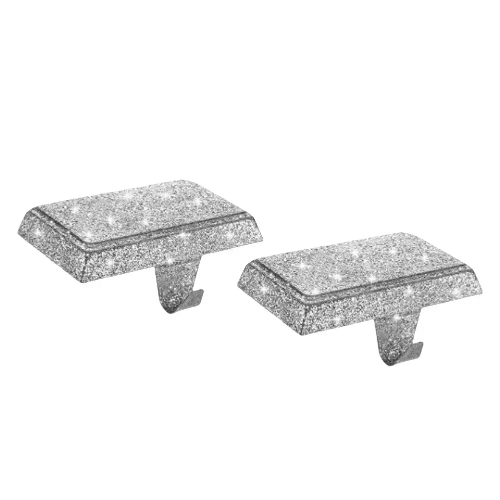 2Pcs Glitter Christmas Stocking Holders Hangers For Mantel Hooks For Xmas Decor Home Supplies For Household Accessories
2Pcs Glitter Christmas Stocking Holders Hangers For Mantel Hooks For Xmas Decor Home Supplies For Household Accessories