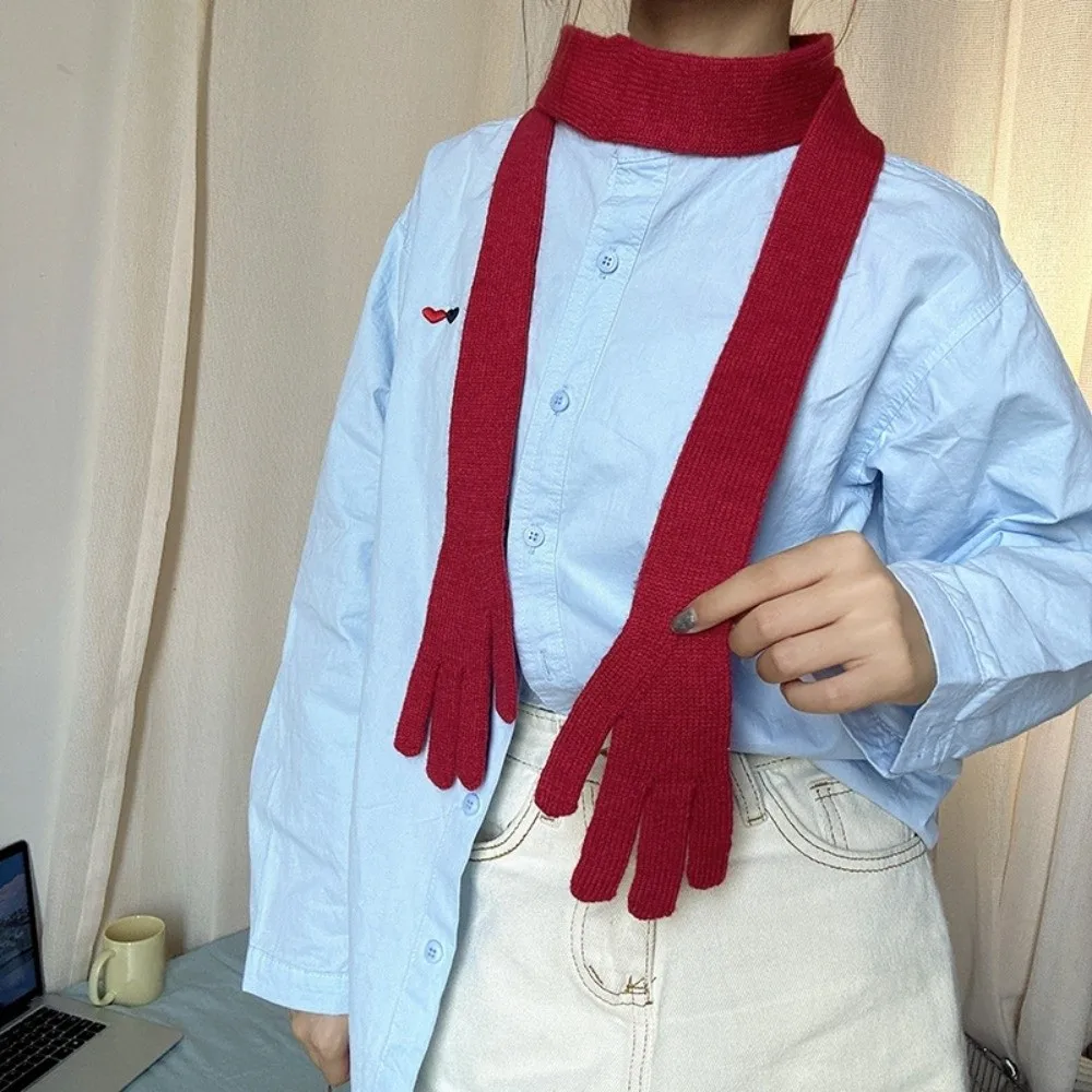 Lightweight Little Palm Scarf Acrylic Fibers Solid Color Long and Thin Scarf Korean Style Multifunctional Creative Belt
Lightweight Little Palm Scarf Acrylic Fibers Solid Color Long and Thin Scarf Korean Style Multifunctional Creative Belt