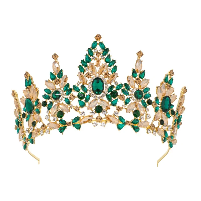 Baroque Crystal Tiara Elegant Rhinestone Crown Hair Ornament Princess Headwear Shiny Dress Accessory for Special Occasions
Baroque Crystal Tiara Elegant Rhinestone Crown Hair Ornament Princess Headwear Shiny Dress Accessory for Special Occasions