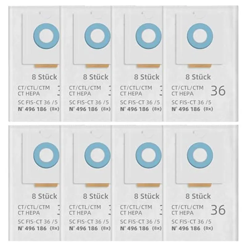 AC39-8 Pack 496186 Dust Bags Accessories For Festool CT 36/CTM 36 E/CTL 36E CLEANTEC Series Dust Extractors SC FIS-CT 36/5
AC39-8 Pack 496186 Dust Bags Accessories For Festool CT 36/CTM 36 E/CTL 36E CLEANTEC Series Dust Extractors SC FIS-CT 36/5