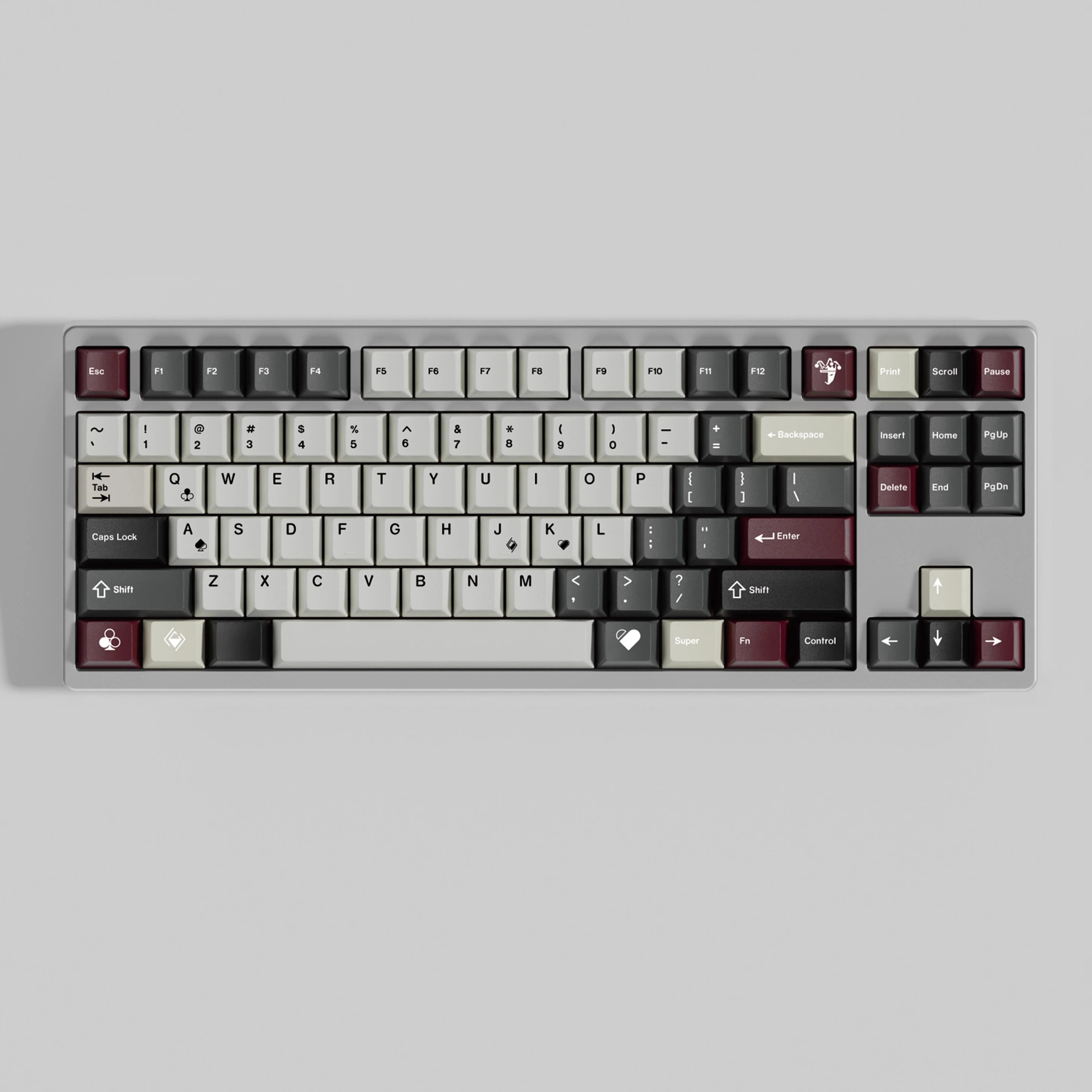 Poker five-sided sublimation customized PBT full set of keycaps including 7U compatible ALICE
Poker five-sided sublimation customized PBT full set of keycaps including 7U compatible ALICE