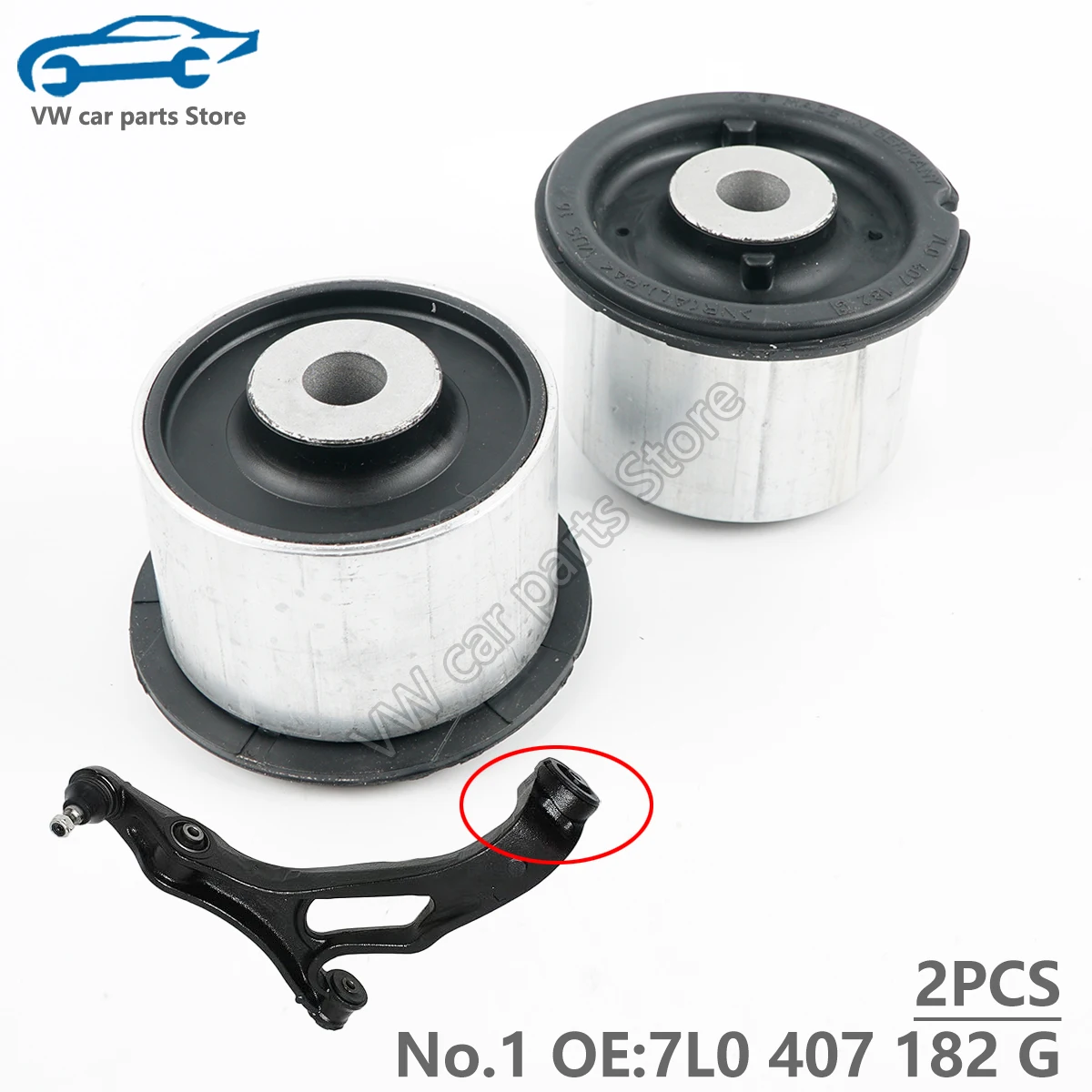 2PCS 7L0 407 182 F 7L0 412 333 A 7L0 407 183 A 7L0 407 077 Front Control Arm Bushing For Q7 Touareg Cayenne 95534158810
2PCS 7L0 407 182 F 7L0 412 333 A 7L0 407 183 A 7L0 407 077 Front Control Arm Bushing For Q7 Touareg Cayenne 95534158810
