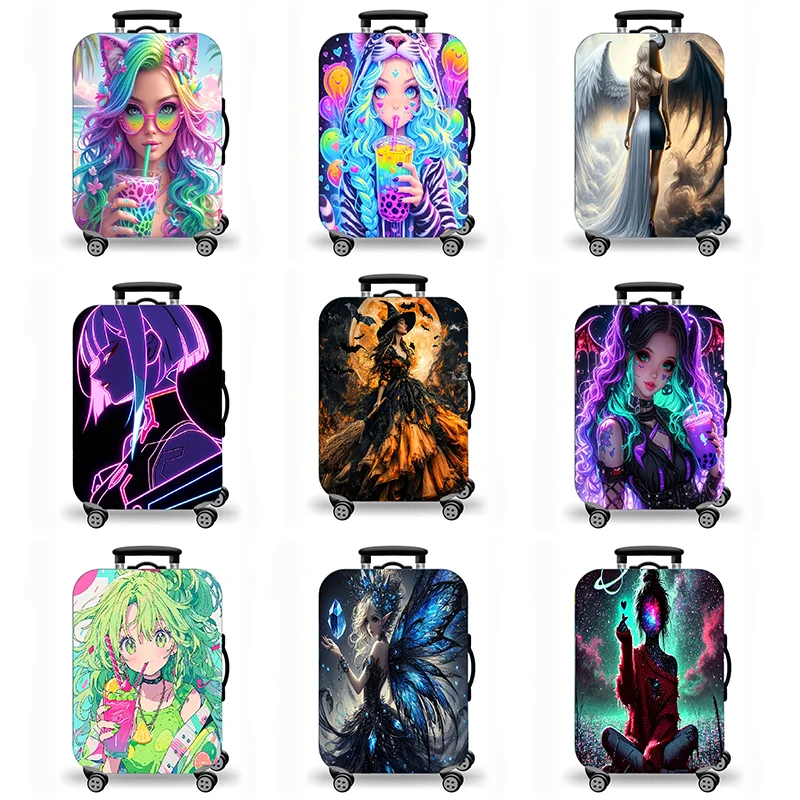 Luggage Cover, Anime Cyber Girl Witch Angel Fairy Print Stretch Suitcase Protector, Washable Anti-Scratch Travel Baggage Cover
Luggage Cover, Anime Cyber Girl Witch Angel Fairy Print Stretch Suitcase Protector, Washable Anti-Scratch Travel Baggage Cover