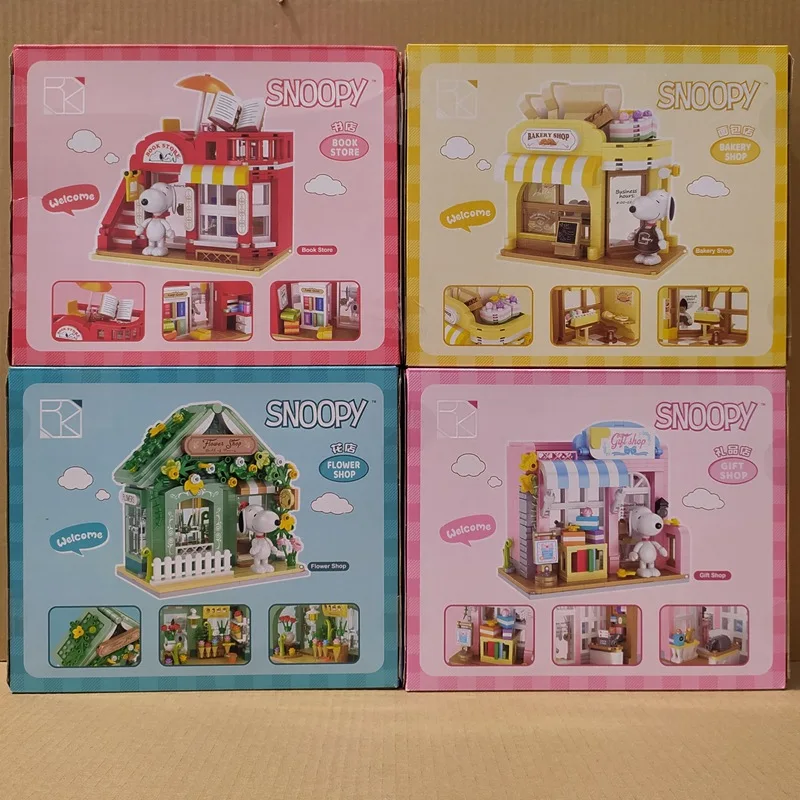 2024 New Style Kawaii Street View Assembled House Shop Snoopy Construction Shop Flower Shop Bakery Children's Toys Birthday Gift
2024 New Style Kawaii Street View Assembled House Shop Snoopy Construction Shop Flower Shop Bakery Children's Toys Birthday Gift