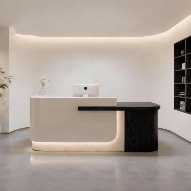 Modern Display Reception Desk Luxury Aesthetic Reception Desk Nordic Trendy Storage Escrivaninha Commercial Furniture
Modern Display Reception Desk Luxury Aesthetic Reception Desk Nordic Trendy Storage Escrivaninha Commercial Furniture