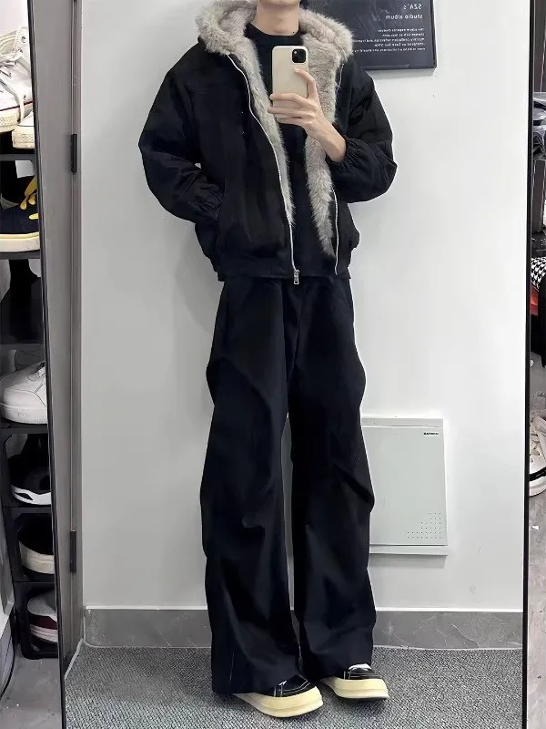 Мужские плиссированные широкие брюки Cleanfit Bla на подкладке, осенне-зимние повседневные брюки из полиэфирного волокна, прямой крой
Мужские плиссированные широкие брюки Cleanfit Bla на подкладке, осенне-зимние повседневные брюки из полиэфирного волокна, прямой крой