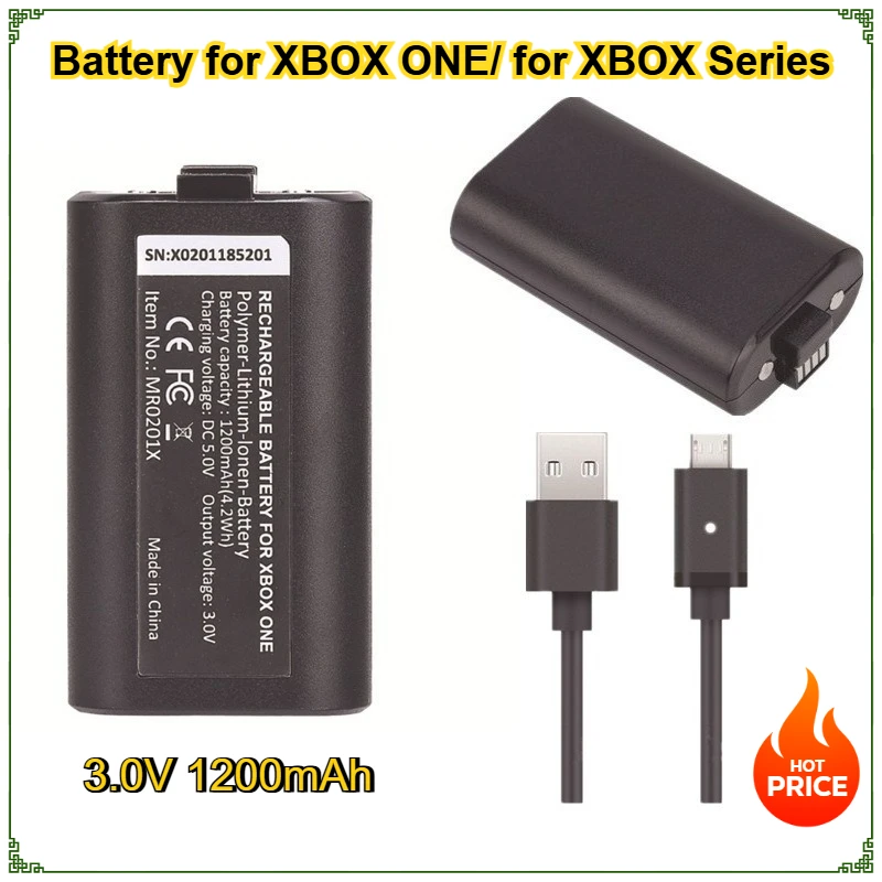 1-2Pcs 1200mAh Battery for Xbox Series X S and Xbox One One S X for XBOX ONE/Ones Wireless Controller
1-2Pcs 1200mAh Battery for Xbox Series X S and Xbox One One S X for XBOX ONE/Ones Wireless Controller