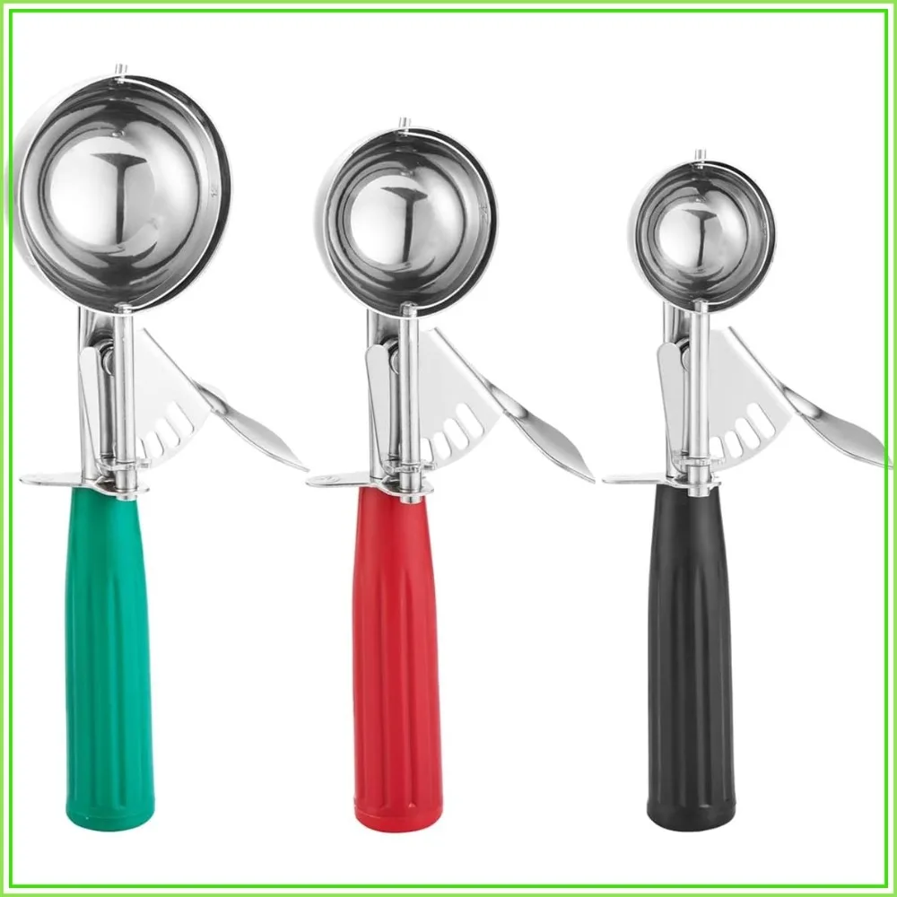 Cookie Scoop Set 3-Piece, 18/8 Stainless Steel, Large-Medium-Small, Ice Cream Scoop for Baking, Easy Trigger Release
Cookie Scoop Set 3-Piece, 18/8 Stainless Steel, Large-Medium-Small, Ice Cream Scoop for Baking, Easy Trigger Release