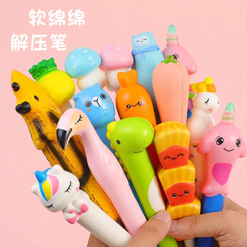 10pcs Cartoon decompression pen soft pinch vent decompression neutral pen slow rebound sponge decompression pen student text
10pcs Cartoon decompression pen soft pinch vent decompression neutral pen slow rebound sponge decompression pen student text