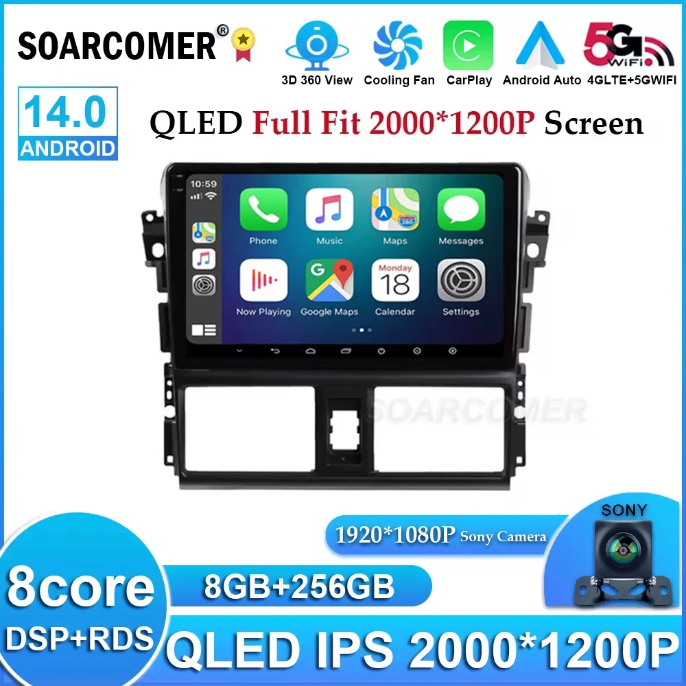 Car Radio Android 14 Carplay For TOYOTA VIOS YARIS 2013 2014 2015 2016 Multimedia Video Player 2 Din Stereo GPS Navigation Wifi
Car Radio Android 14 Carplay For TOYOTA VIOS YARIS 2013 2014 2015 2016 Multimedia Video Player 2 Din Stereo GPS Navigation Wifi