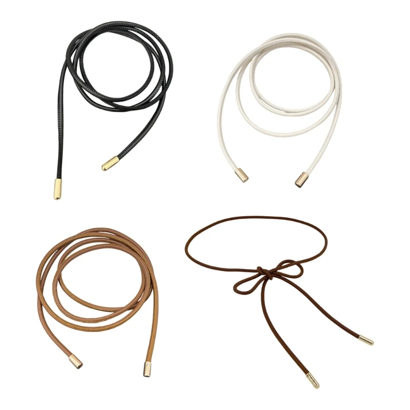 652F PU Leather Thin Waist Belt Long Chain Waistband Strap Tied Sash for Women with Classical Vintage Designing for Dresses
652F PU Leather Thin Waist Belt Long Chain Waistband Strap Tied Sash for Women with Classical Vintage Designing for Dresses