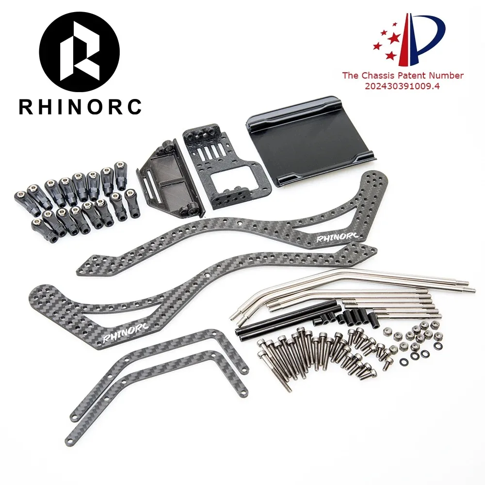 RhinoRC W1 High Strength Carbon Fiber RC Crawler Chassis 315mm LCG MOA DIY Upgrade Parts
RhinoRC W1 High Strength Carbon Fiber RC Crawler Chassis 315mm LCG MOA DIY Upgrade Parts