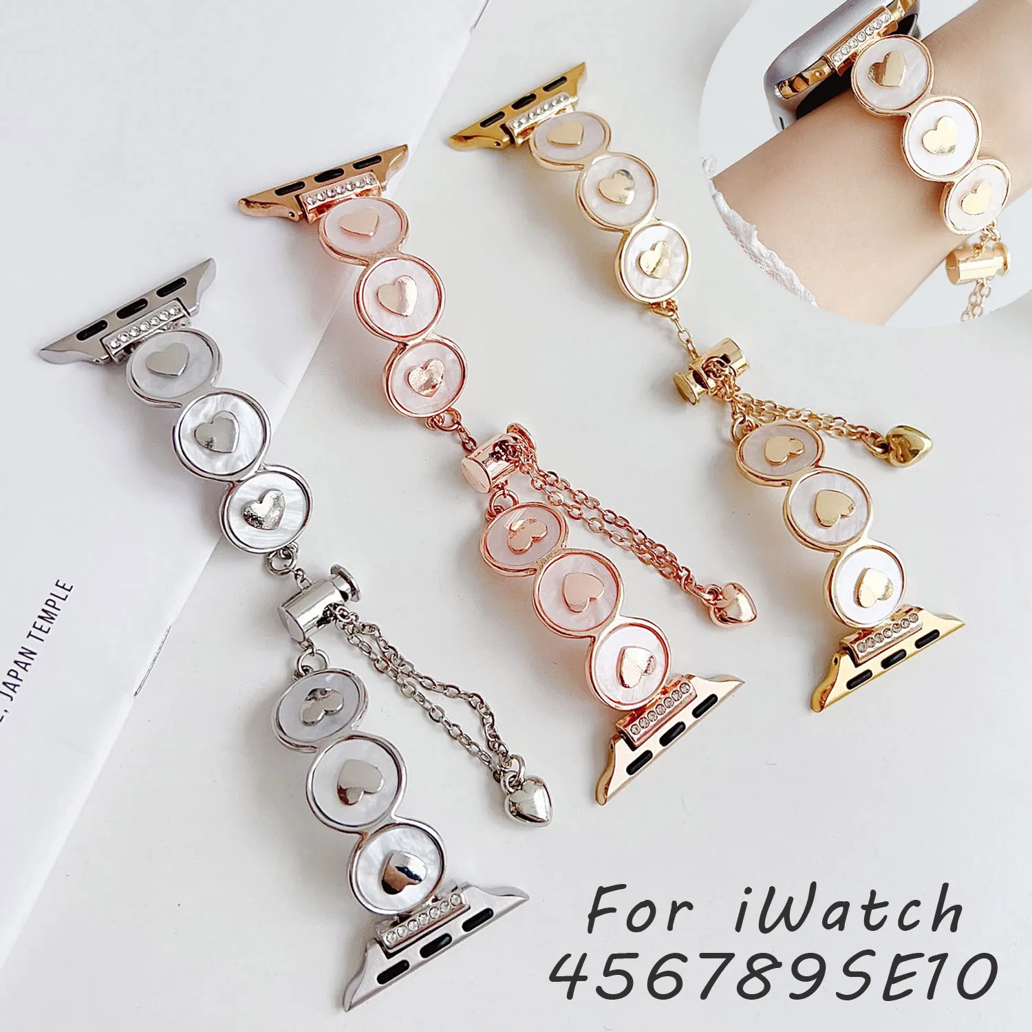 Женский ремешок для часов Apple Watch Band Series 10 42 мм 46 мм Ювелирный браслет из ракушки для iWatch 9 8 7 6 5 4 40 44 41 45 мм 49 мм
Женский ремешок для часов Apple Watch Band Series 10 42 мм 46 мм Ювелирный браслет из ракушки для iWatch 9 8 7 6 5 4 40 44 41 45 мм 49 мм
