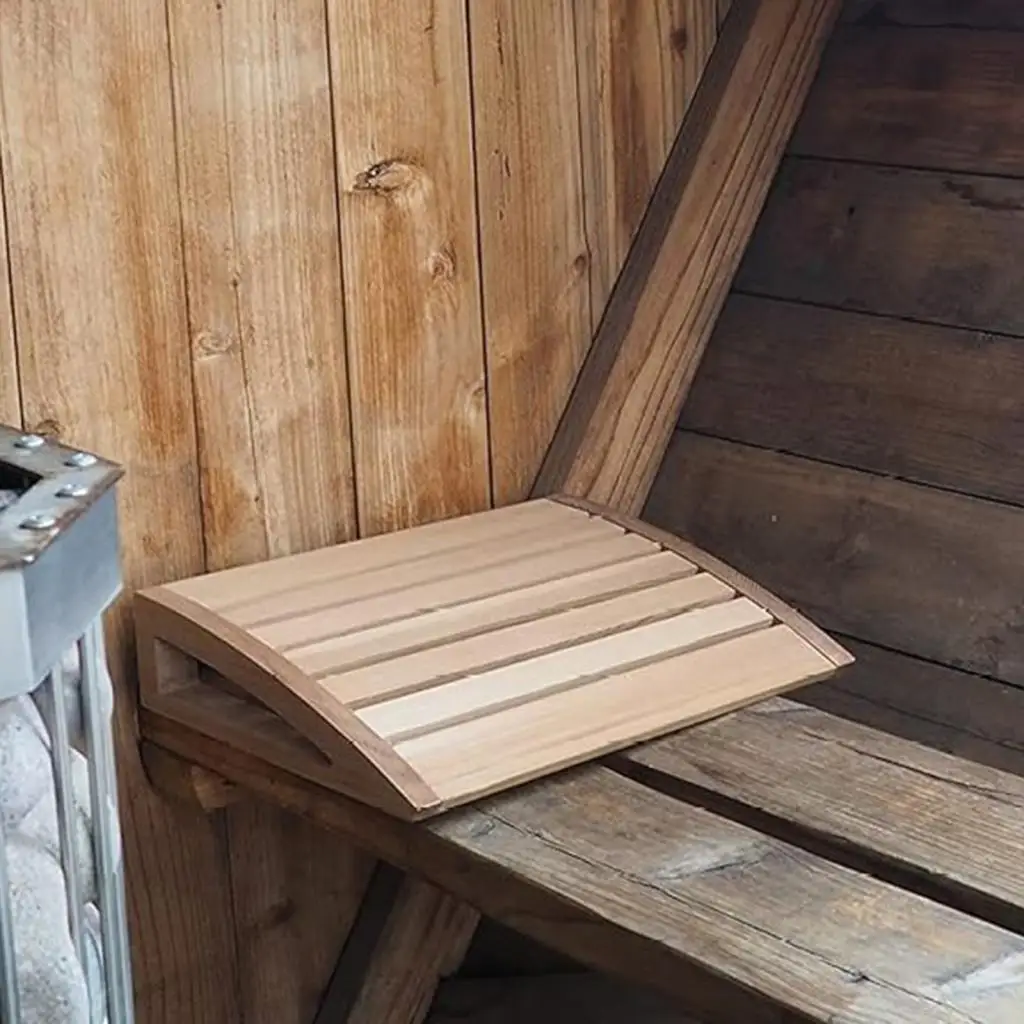 Neck Support Equipment Bathroom Accessories Sauna Room Part Sauna Pillow Head Support Wooden Headrest Sauna for Winter Bathing
Neck Support Equipment Bathroom Accessories Sauna Room Part Sauna Pillow Head Support Wooden Headrest Sauna for Winter Bathing