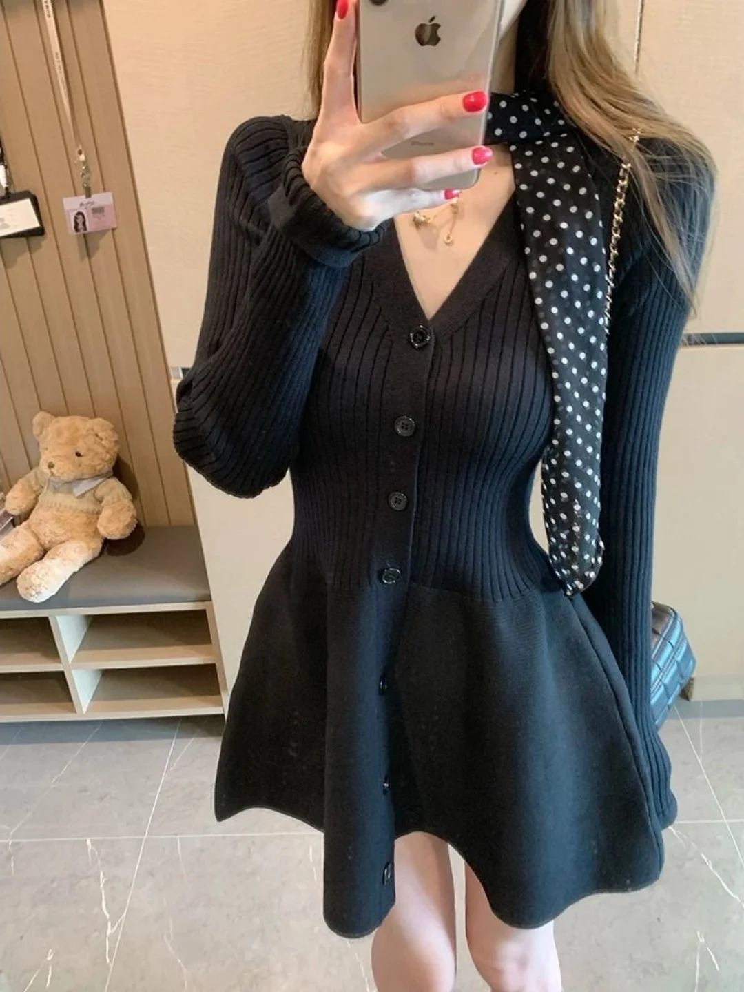 Spicy Girl Sle Knitted V-Ne A-Line Dr Slimming Waist Long Sve Base Layer Winter Warm Casual Loose Fit Ladies Dr
Spicy Girl Sle Knitted V-Ne A-Line Dr Slimming Waist Long Sve Base Layer Winter Warm Casual Loose Fit Ladies Dr