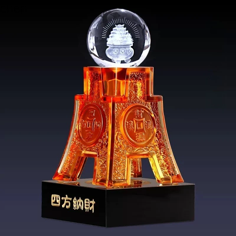 ZML Crystal Square Treasure Vase Ornament Craft Gift for Wealth Accumulation,Home Decoration, Housewarming, and Opening Ceremony
ZML Crystal Square Treasure Vase Ornament Craft Gift for Wealth Accumulation,Home Decoration, Housewarming, and Opening Ceremony